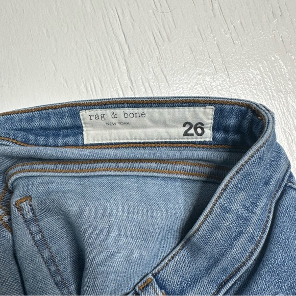 Rag & Bone Jeans Women Size 26 Cate Mid Rise Skinny Valley line Blue Denim - Picture 5 of 12